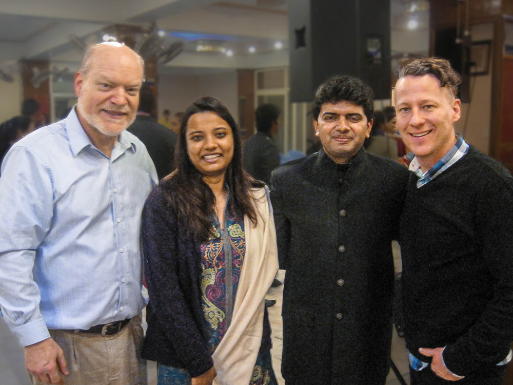Dr. Tim Smith and Bryan Bettis with church leaders in Delhi, India
